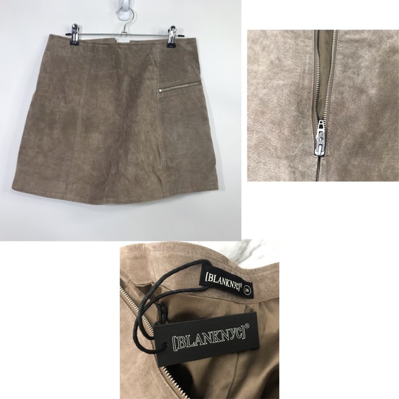 Blank NYC NWT Flawed Suede & Leather Mini Skirts DIY Project Box 1 - Picture 6 of 7
